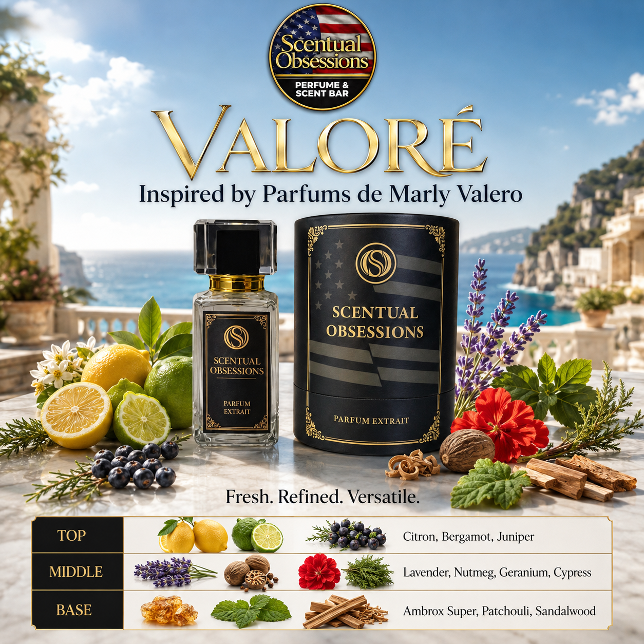 YURiiRO インナーパフューム COLLECTION 5 SCENTS Valoré – Inspired by Valero – Scentual Obsessions