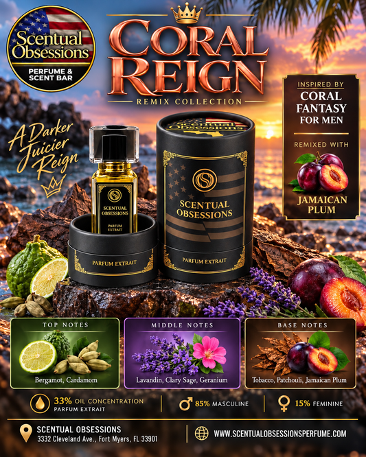 Coral Reign – Coral Fantasy for Men Jamaican Plum Remix