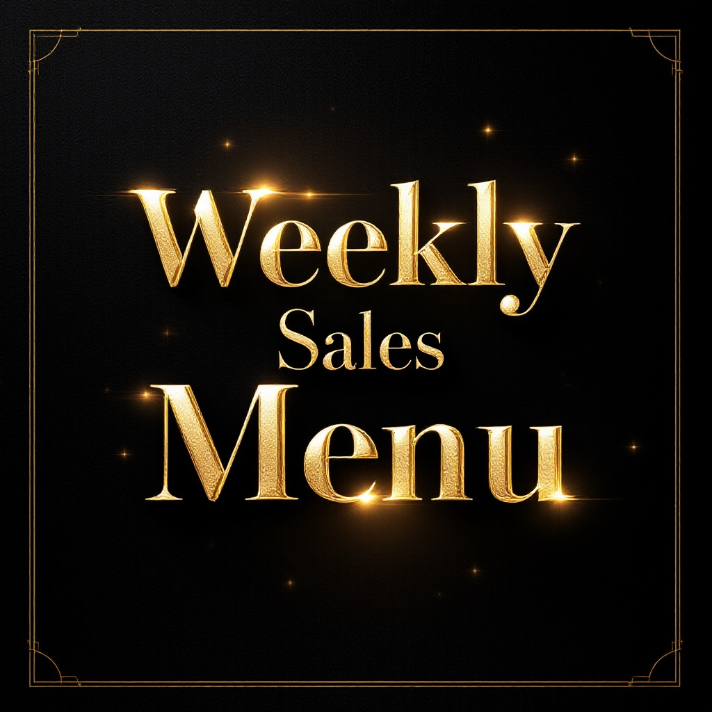 Weekly Sales Menu