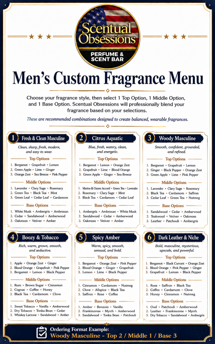 Custom Scent Builder for Him