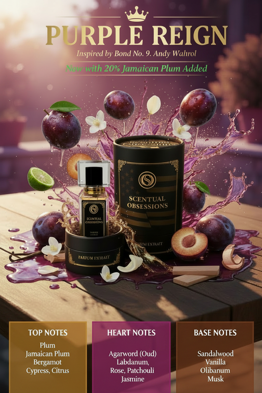 Purple Reign Inspired by Andy Warhol with 20% added Jamican Plum